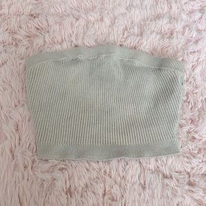 Tan/Brown Creme Tube Crop Top